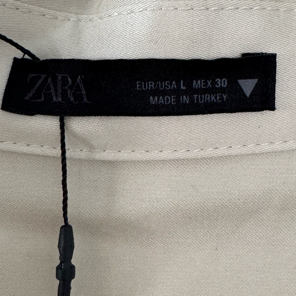 Zara Khaki Short Sleeve Dress - Picture 10 of 10